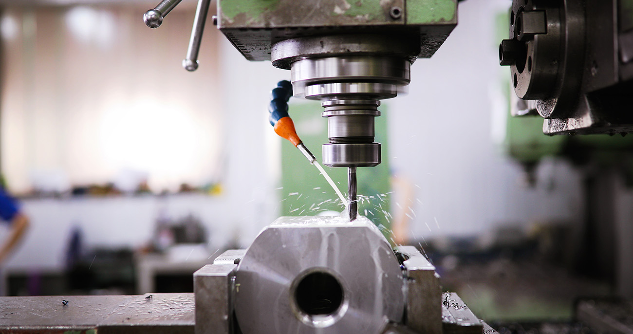 image close up of water cooled drilling
